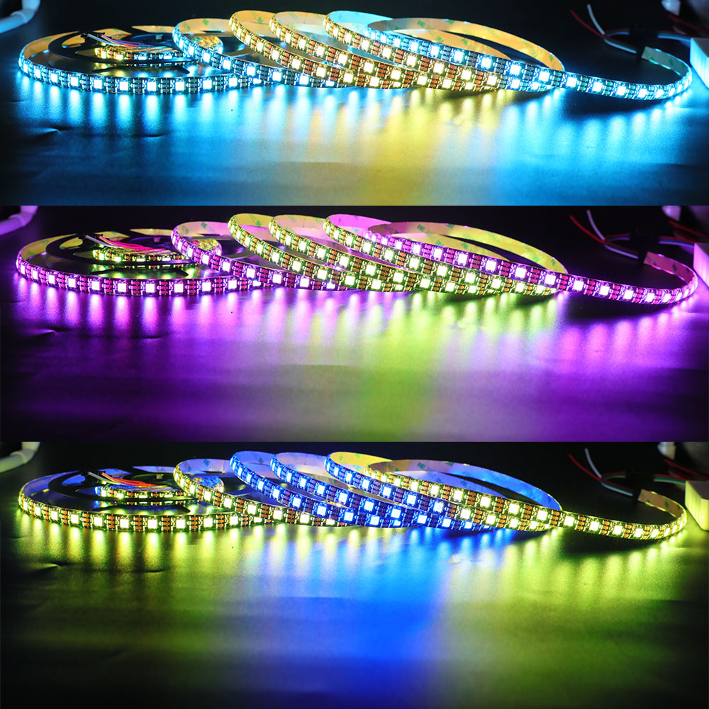 DC5V WS2812B IP65 Waterproof 18LEDs/Ft Addressable Led Strip Arduino DC5V WS2812B IP65 Waterproof 18LEDs/Ft Addressable Led Strip Arduino